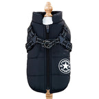 Veste pour chien avec anneaux d’attache pour laisse Maison Câline, coloris noir